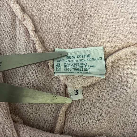 Oh My Gauze XXL Pink Lightweight Boho Lagenlook Asymmetrical Tunic Top Artsy - Picture 9 of 10